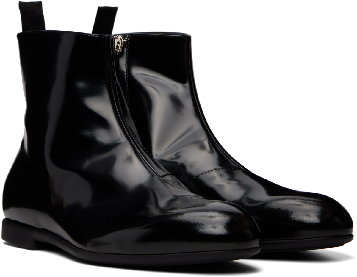 Jil Sander Black Ankle Boots