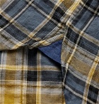 Officine Generale - Button-Down Collar Checked Cotton-Blend Shirt - Yellow