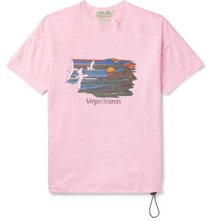 Photo: Remi Relief - Printed Cotton-Jersey T-Shirt - Pink