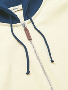 Wales Bonner - Stereo Colour-Block Cotton-Jersey Zip-Up Hoodie - Neutrals