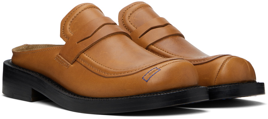 ADER error Brown Curve MU03 Slip-On Loafers