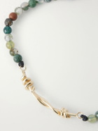 Luis Morais - 14-Karat Gold Agate Beaded Bracelet
