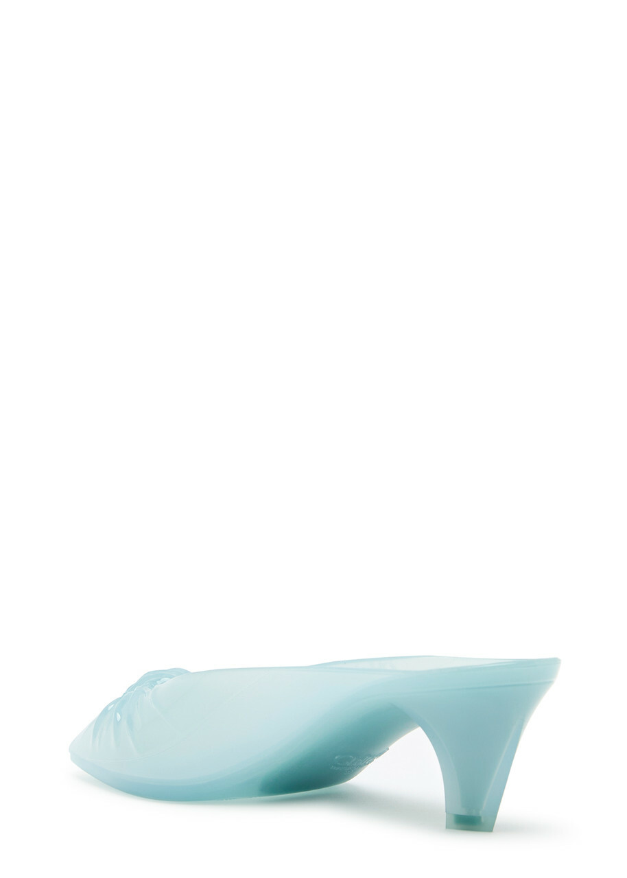 Chloe Chloé Jelly 55 Knotted Mules Blue