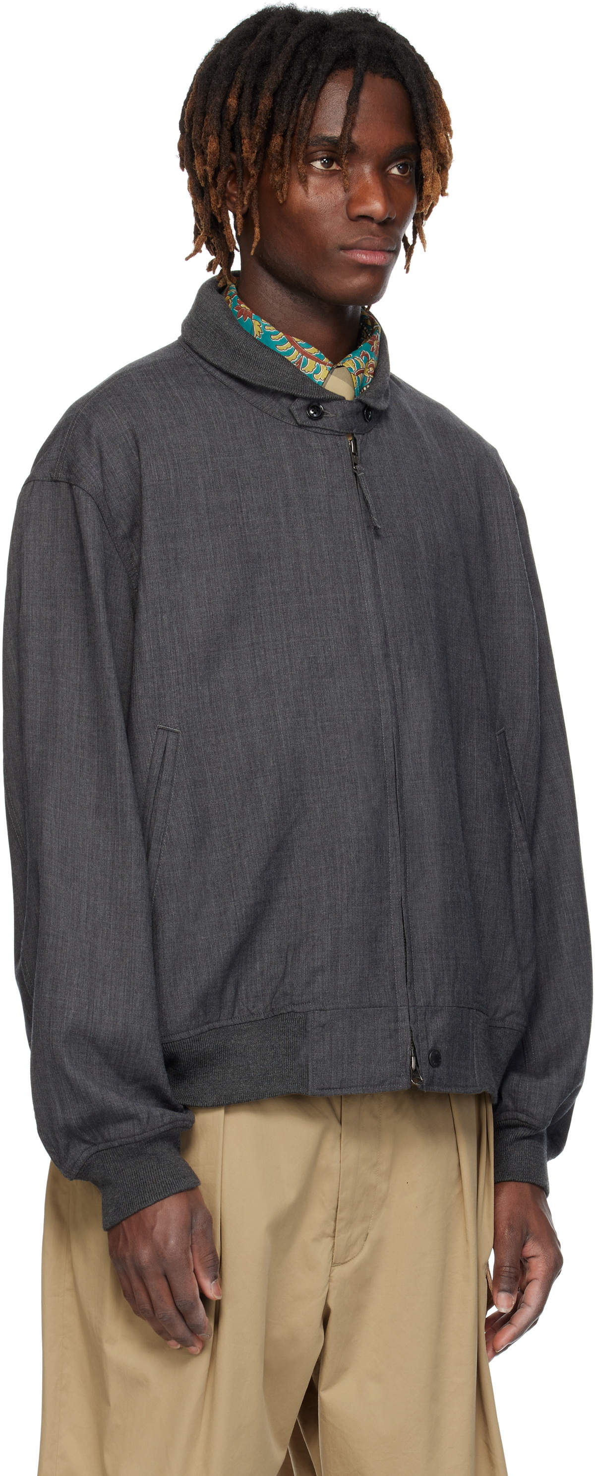 Engineered Garments Gray LL Bomber Jacket Engineered Garments