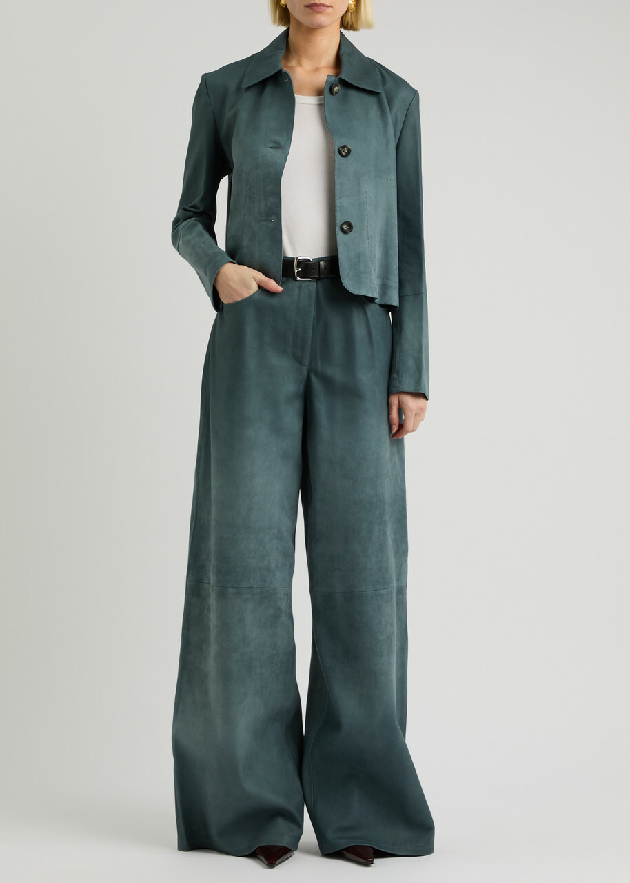 Arma Emy Dégradé Suede Jacket Blue