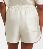 Loulou de Saison Cabo silk satin shorts