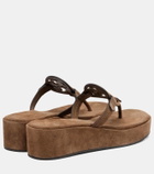 Tory Burch Miller 25 suede thong sandals