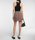 See By Chloe - Checked cotton-blend miniskirt