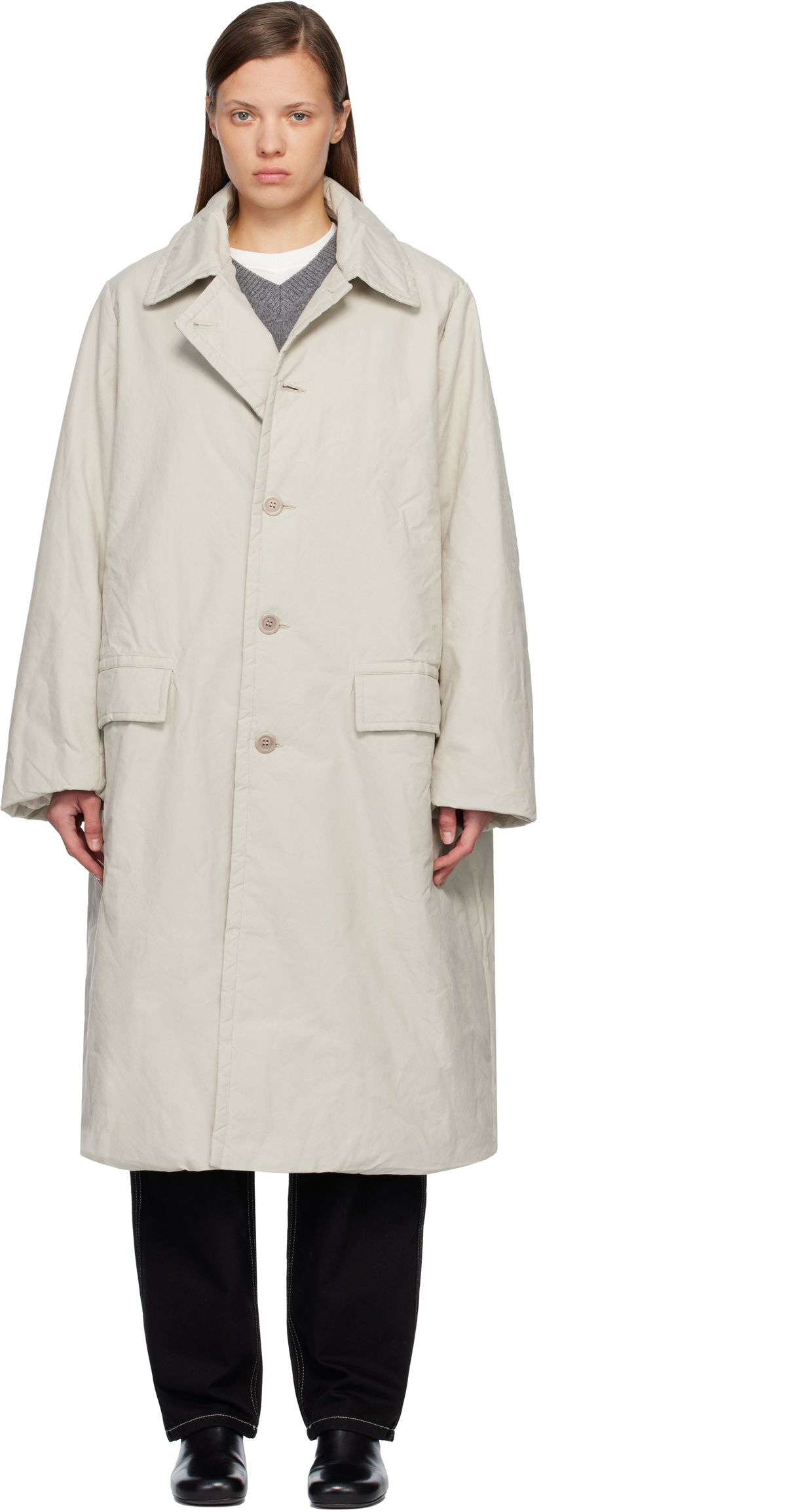 CASEY CASEY Beige Milu Coat