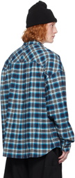 Juun.J Blue Check Shirt