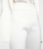 Galvan Bridal Sculpted satin flared pants