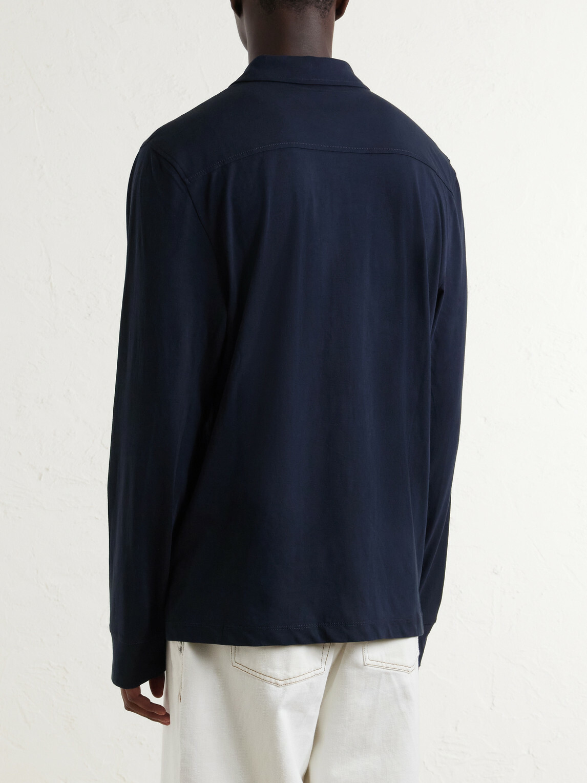 James Perse - Clean Finish Slim-Fit Cotton-Jersey Shirt - Blue
