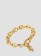 Logo Charm Chain Bracelet in Gold