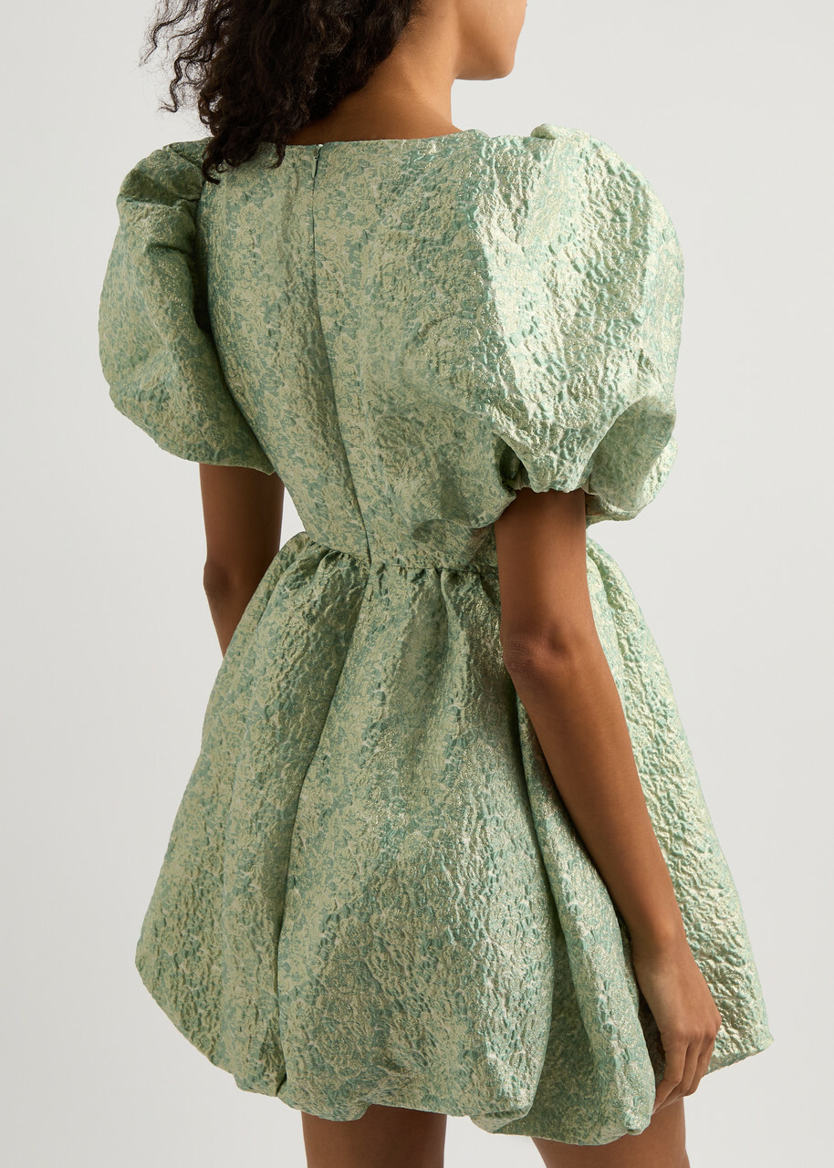 Sister Jane Edan Metallic Cloqu Mini Dress Green Sister Jane Sister Jane Edan Metallic Cloqu Mini Dress Green Sister Jane