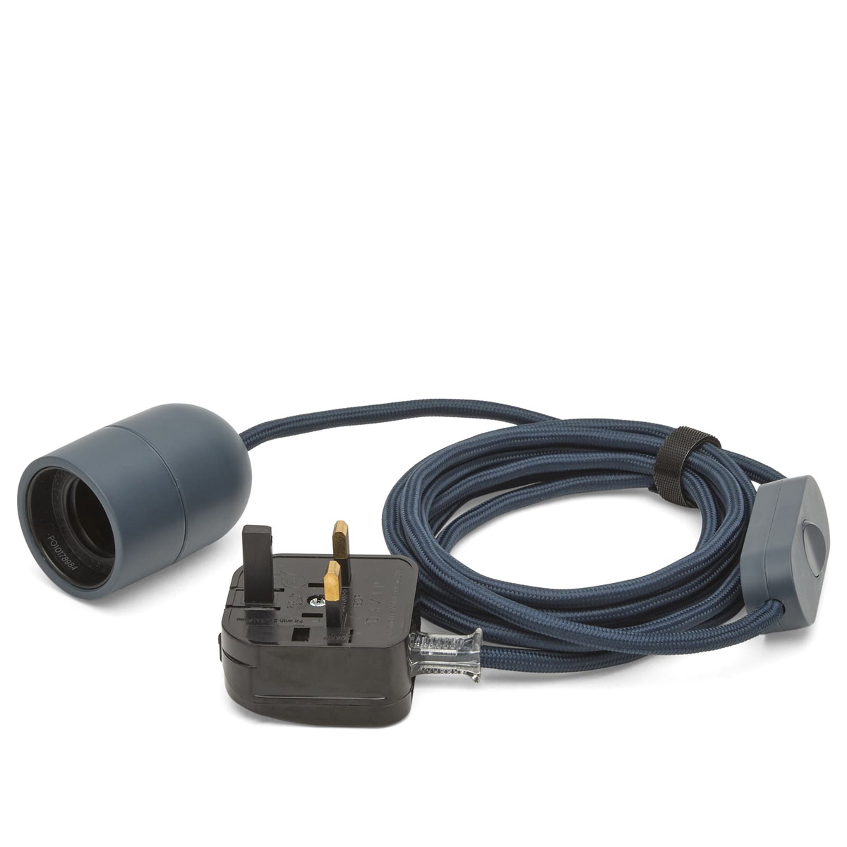 HAY Common Table Lamp Cord Set in Anthracite Blue 