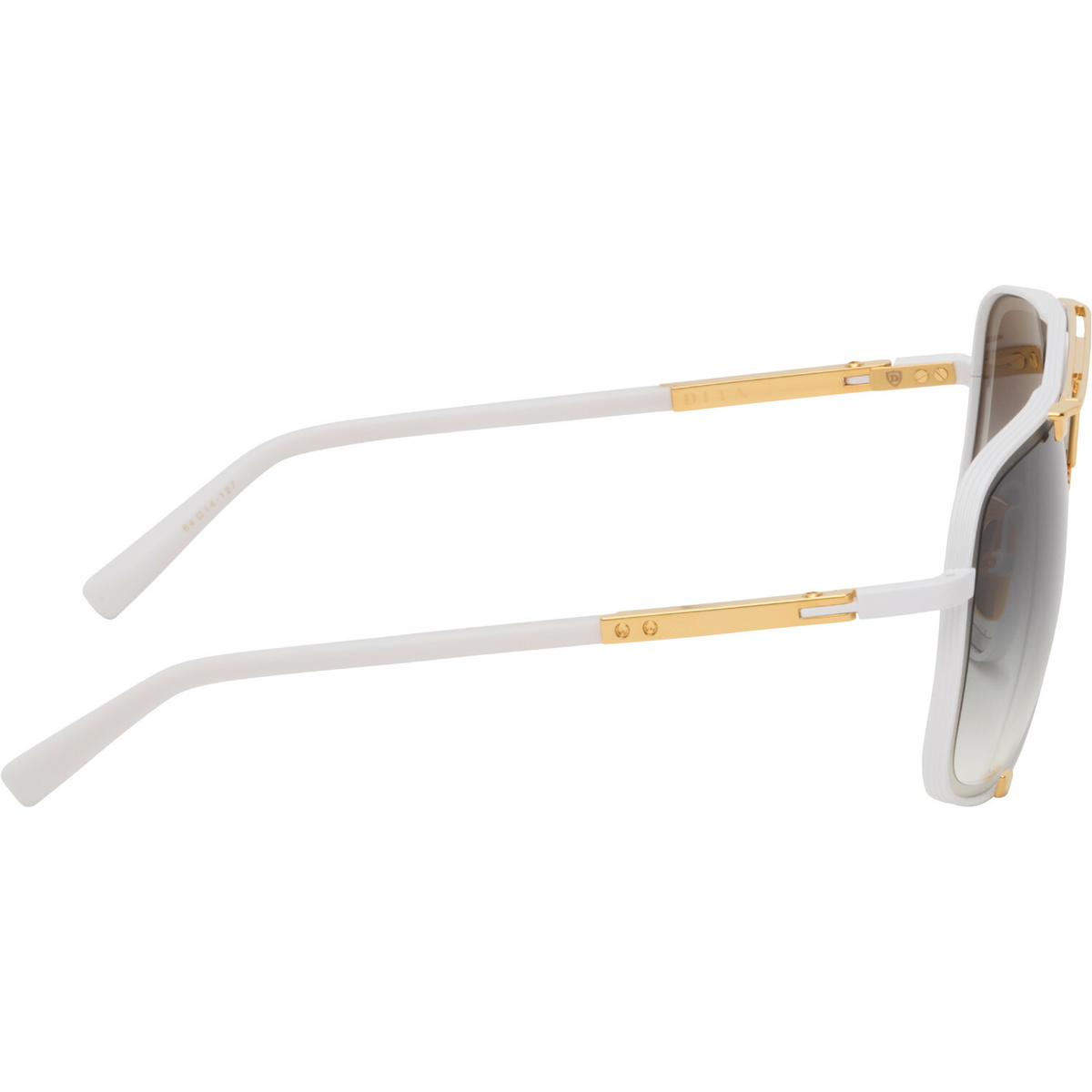 Dita White & Gold Mach-Five Sunglasses