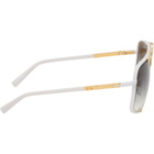 Dita White & Gold Mach-Five Sunglasses