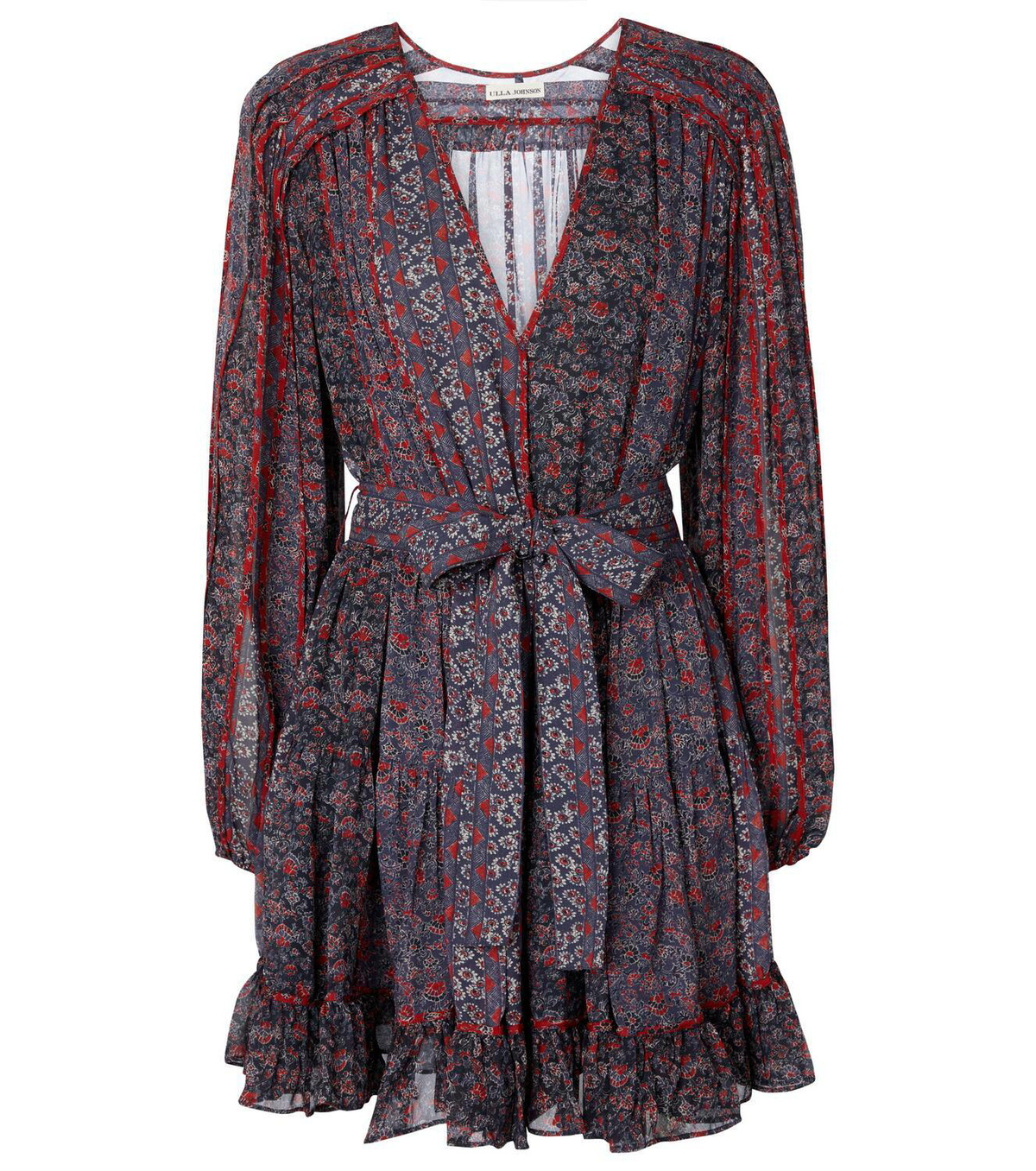 ULLA JOHNSON - Otto Printed Cotton Blend Mini Dress Ulla Johnson