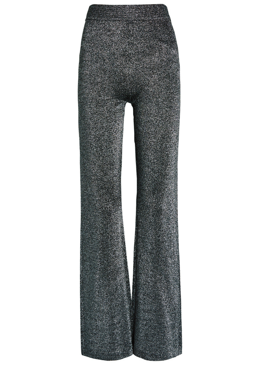 Missoni Lamé Fine-knit Trousers Silver