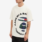 Men's AAPE x Tommy T-Shirt in Ivory