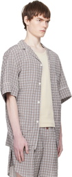 Hed Mayner Gray & Brown SS Shirt