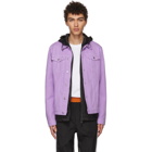 MSGM Purple Denim Jacket