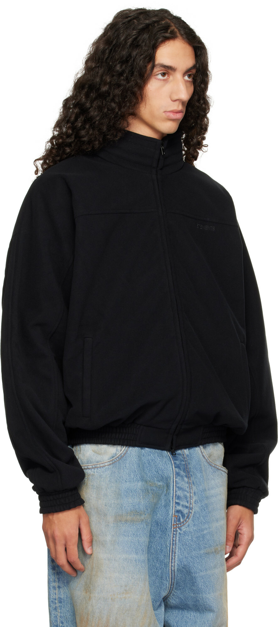 VETEMENTS Black Out Fleece Jacket