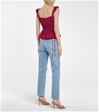 Brock Collection - Silvia ruched linen top