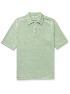 Inis Meáin - Donegal Linen Polo Shirt - Green