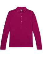 Massimo Alba - Ischia Slim-Fit Wool Polo Shirt - Burgundy
