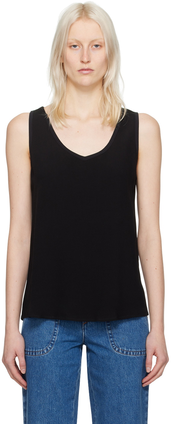 White Scalloped Tank Top by A.P.C. on Sale