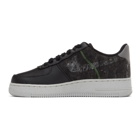 Nike Black and Green Air Force 1 07 Sneakers