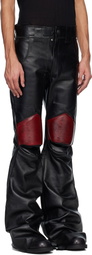 Swampgod Black Leather Xeno Pants