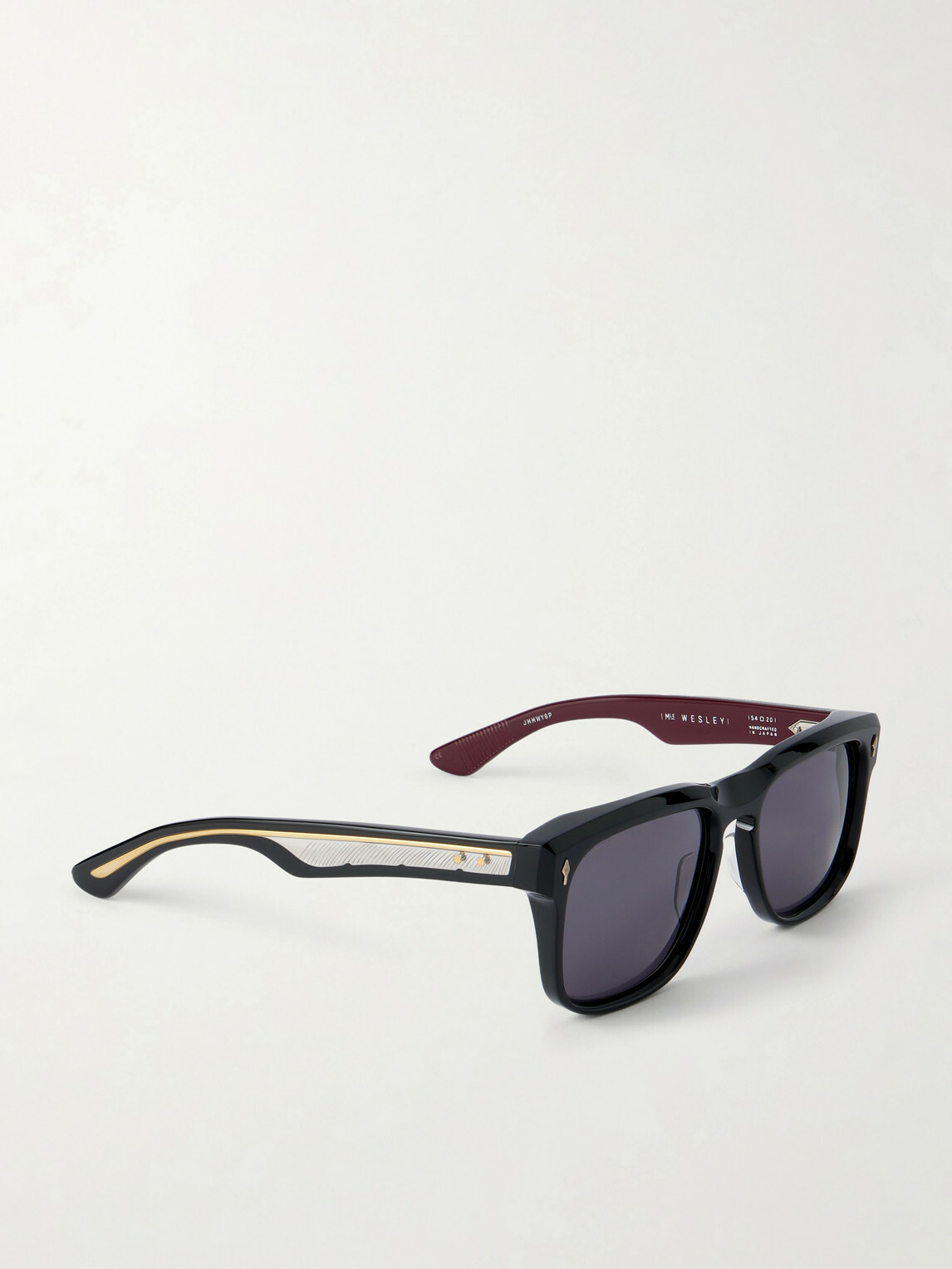Jacques Marie Mage - Wesley Square-Frame Acetate Sunglasses - Black