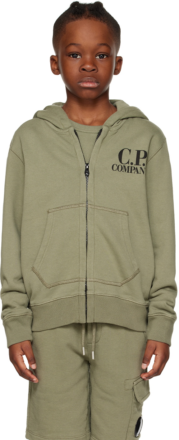 C.P. Company Kids Kids Green Basic Goggle Jacket