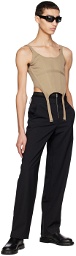 Dion Lee Taupe Combat Corset