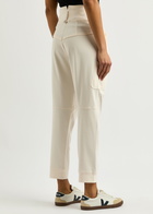 High Hot Shot Tapered-leg Stretch-jersey Trousers Off White
