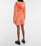 Les Tien - Snap Front velour shorts