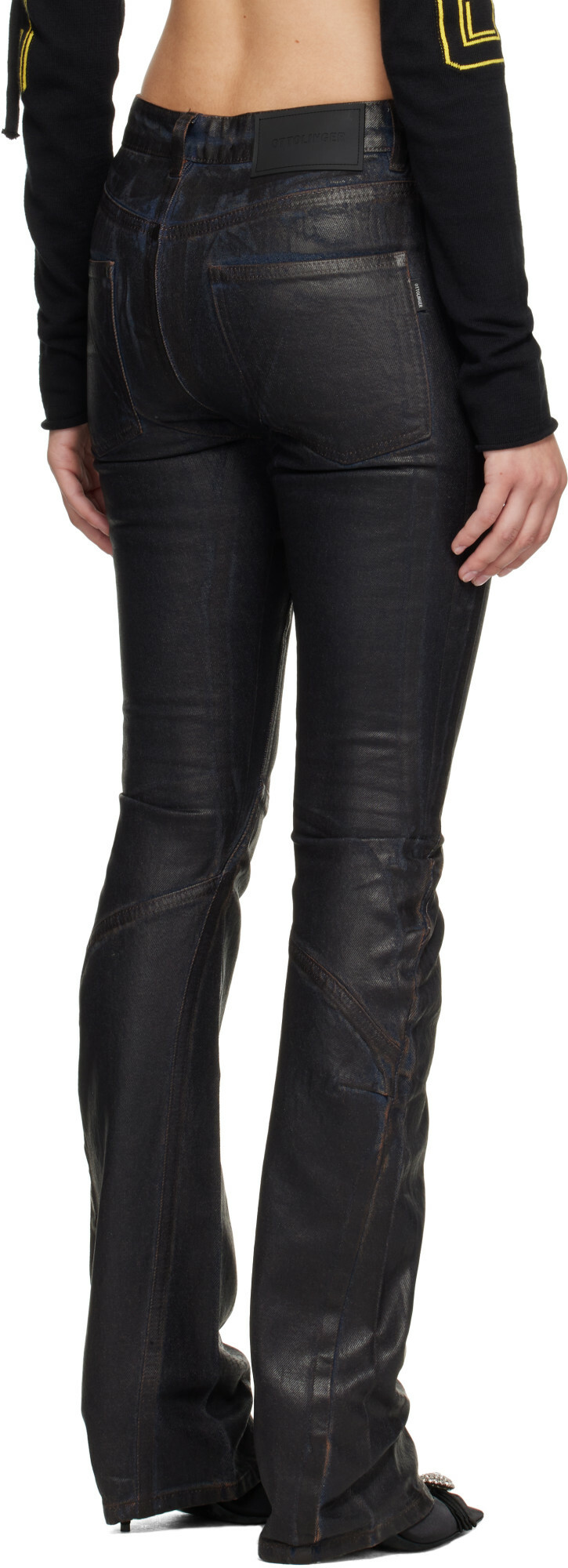Ottolinger Brown Glazed Curve Jeans