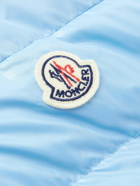 Moncler - Logo-Appliquéd Quilted Shell Hooded Down Gilet - Blue