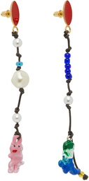 Marni Multicolor Graphic Charm Earrings