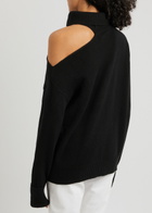Paige Raundi Cut-out Wool-blend Jumper Black