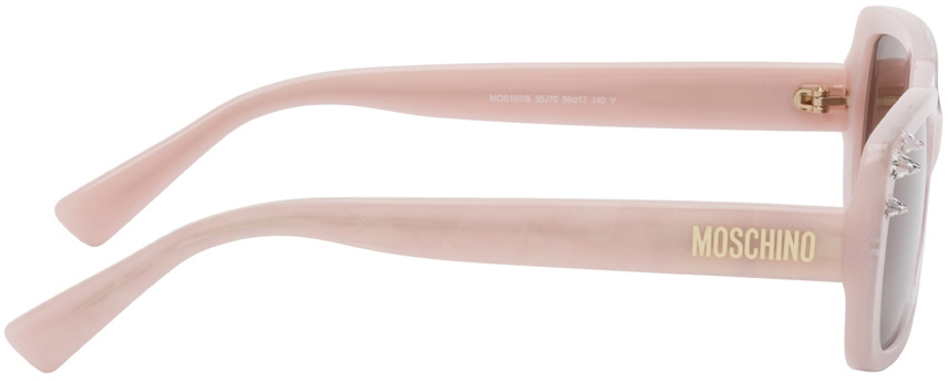 Moschino Pink Rectangular Sunglasses Moschino display picture 2