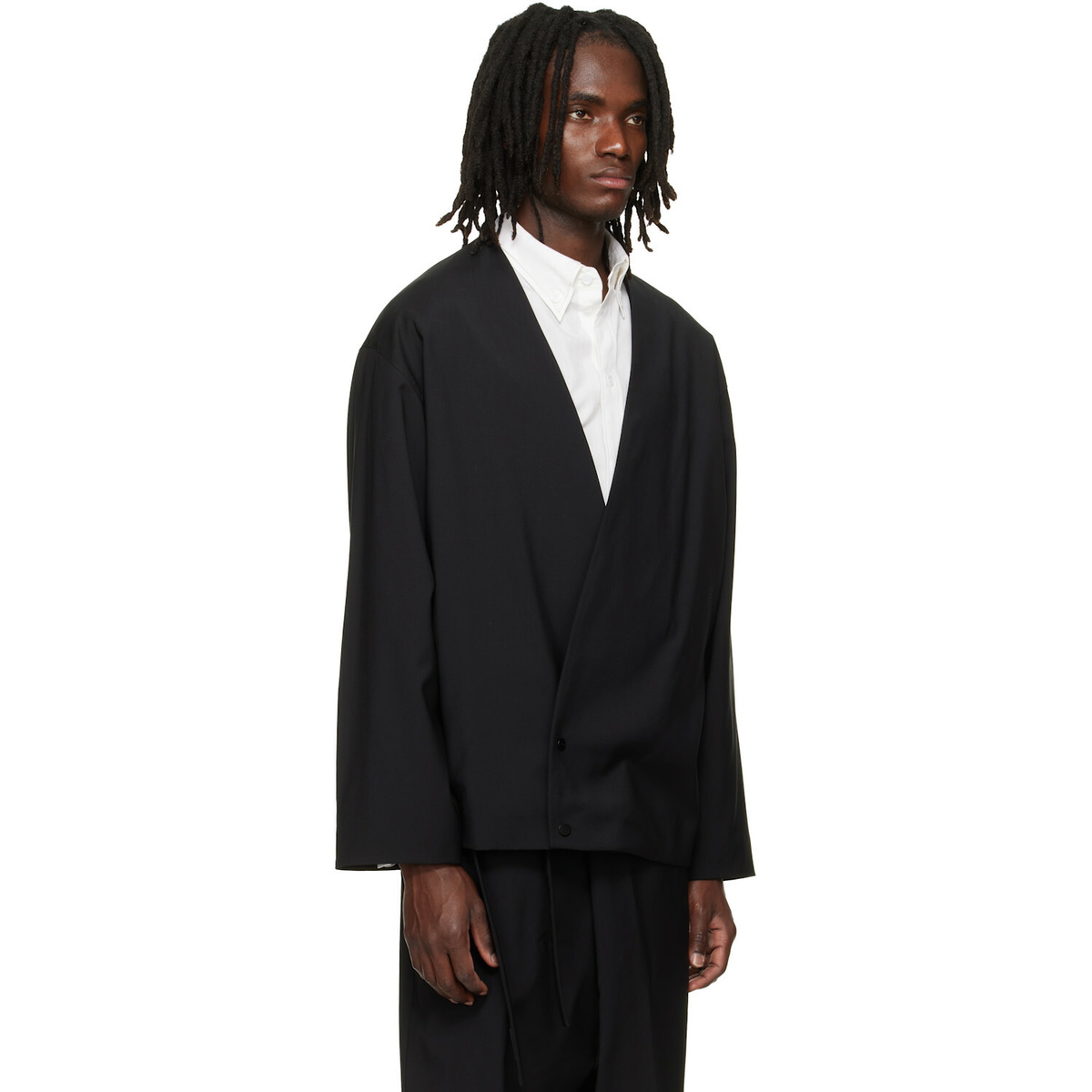 Fear of God Easy Care Wool Relaxed Lapelless Blazer