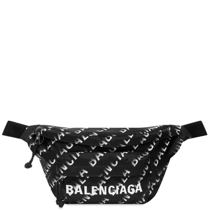 Photo: Balenciaga All Over Logo Wheel Logo Beltpack
