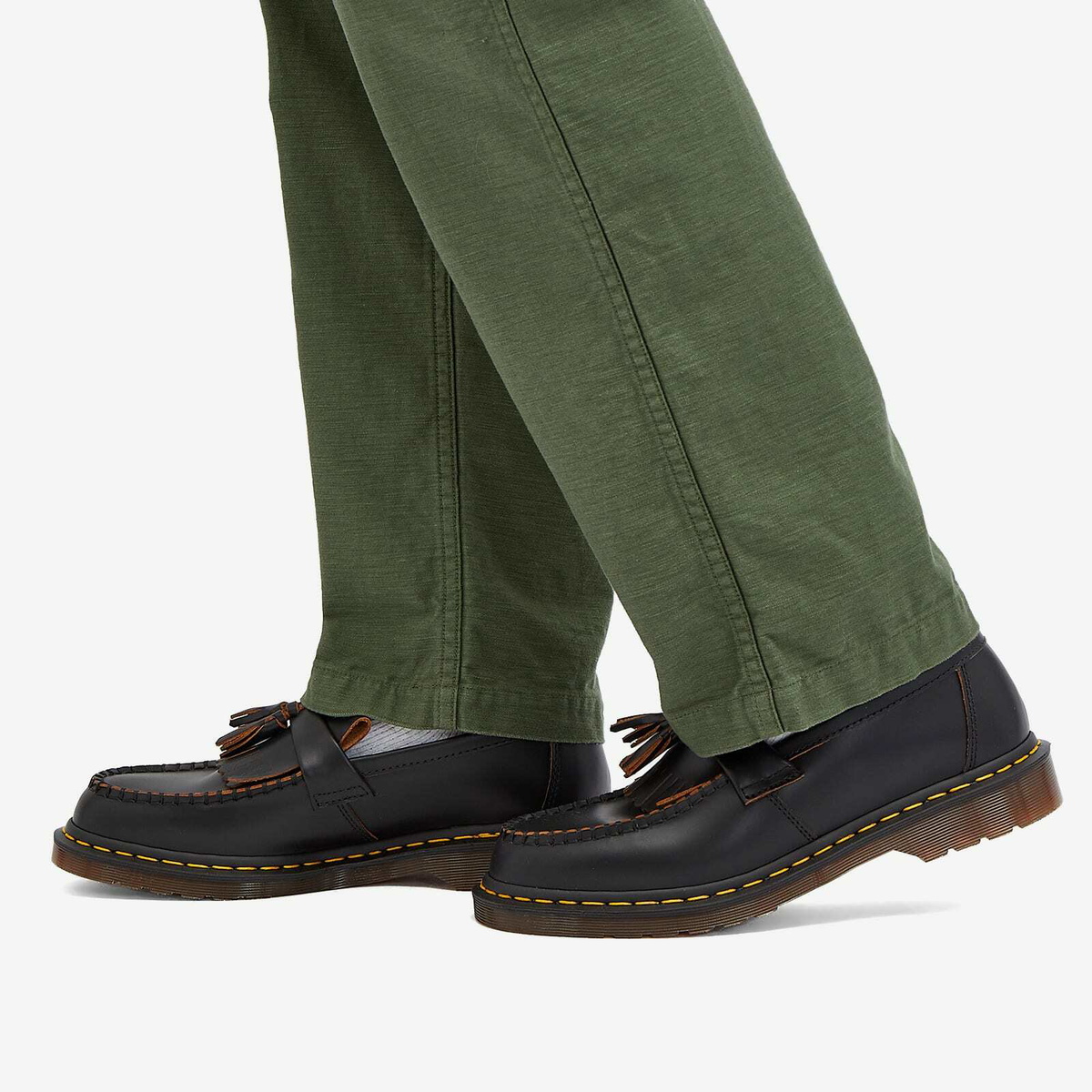 Dr. Martens Men's Adrian Tassel Loafer in Vintage Black