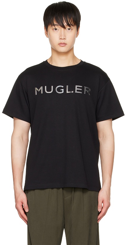 Photo: Mugler Black Bonded T-Shirt