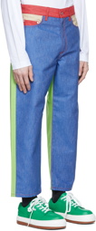 Sunnei Multicolor Straight-Leg Trousers