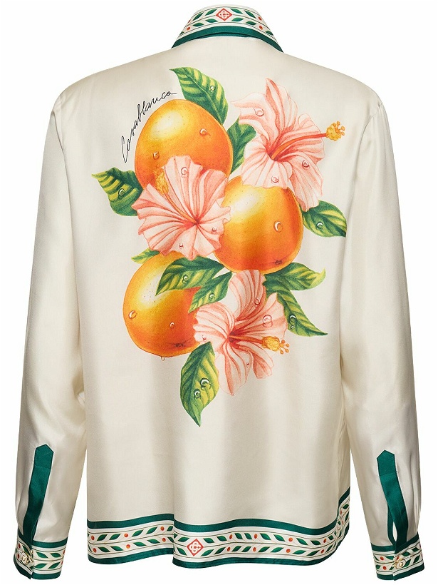 Photo: CASABLANCA - Oranges En Fleur Printed Silk Shirt