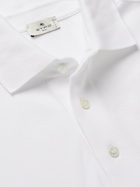 ETRO - Logo-Embroidered Cotton-Piqué Polo Shirt - White